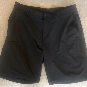 Men's Black Cargo Shorts - Performance Casual